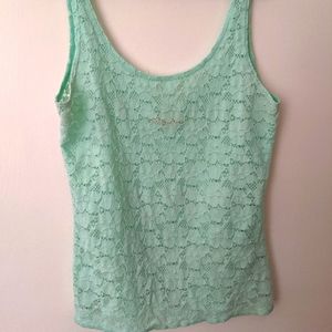 Eyelet lace top